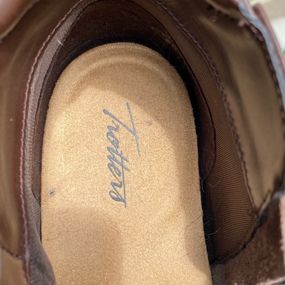 TROTTERS Womens Major Round Toe Block Heel Leather Booties Brown 10.5 M - Picture 9 of 10